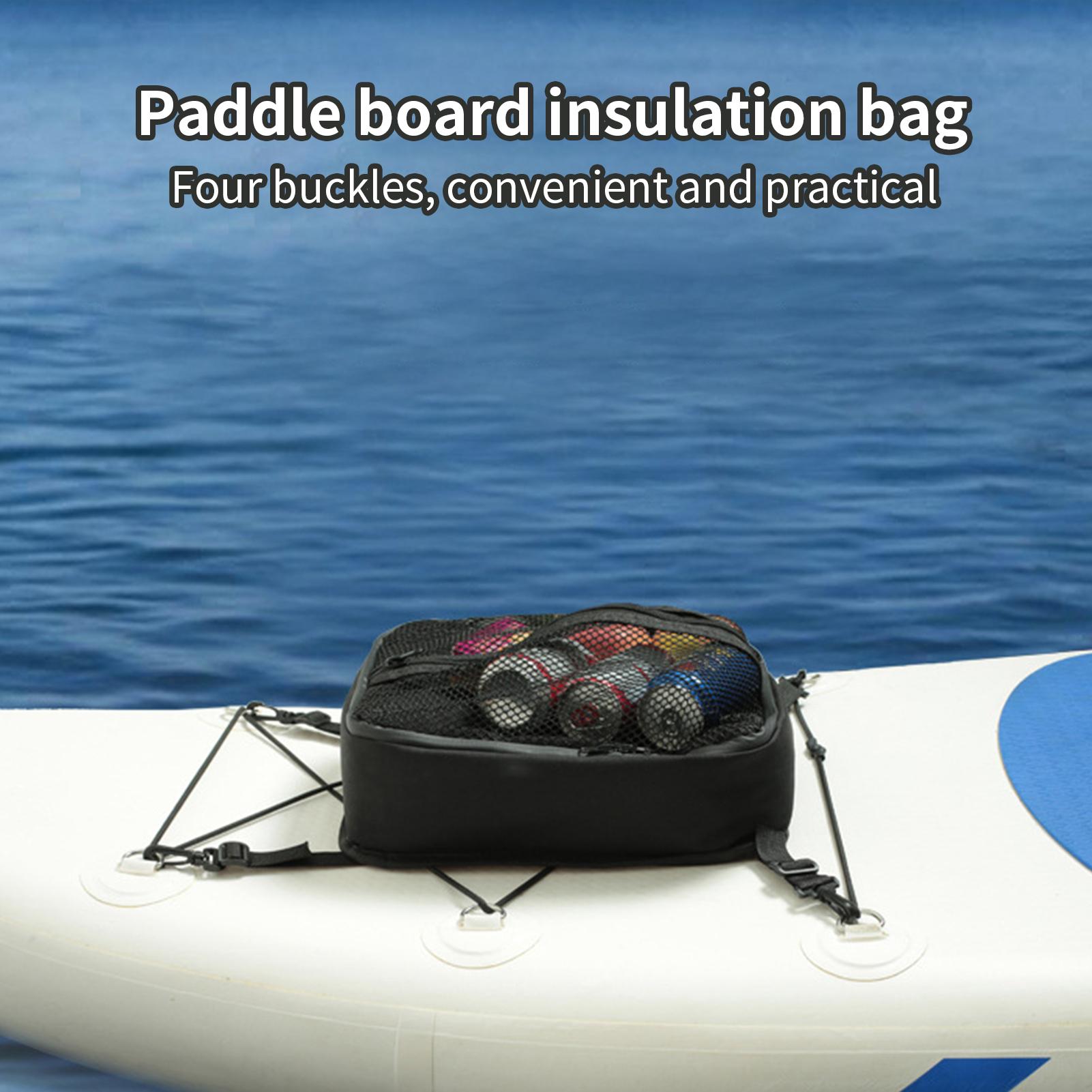 Fishing Kayak Storage Bag - กระเป๋าเก็บความเย็นแบบพกพาสำหรับแพดเดิลบอร์ด เรือคายัค กระเป๋าเก็บความเย็นแบบกันน้ำ สำหรับตกปลา พายเรือคายัค แพดเดิลบอร์ด