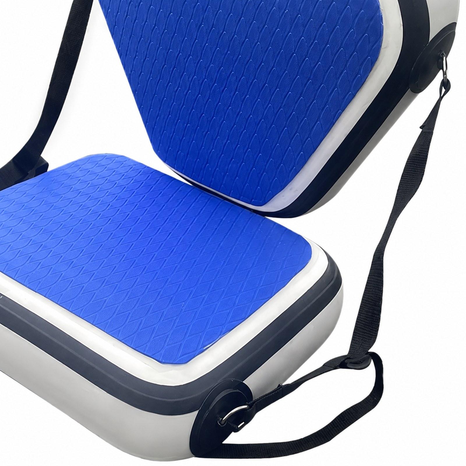 Fishing Kayak Seat - ที่นั่งเรือคายัค PVC แบบปรับได้ เก้าอี้เรือเป่าลม เบาะรองหลังตามหลักสรีรศาสตร์ อุปกรณ์เสริมสำหรับแพดเดิลบอร์ด