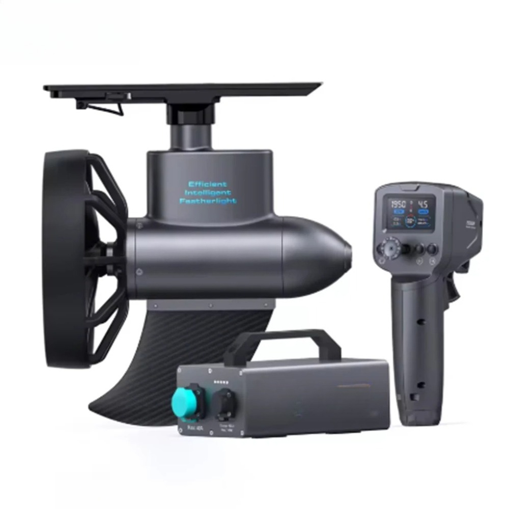 Fishing Kayak Trolling Motor - มอเตอร์ไฟฟ้าสำหรับเรือคายัค YS Smart Drive พร้อมรีโมทไร้สาย, มอเตอร์ใต้น้ำแบบไร้แปรงถ่านสำหรับตกปลาและเล่นเซิร์ฟ