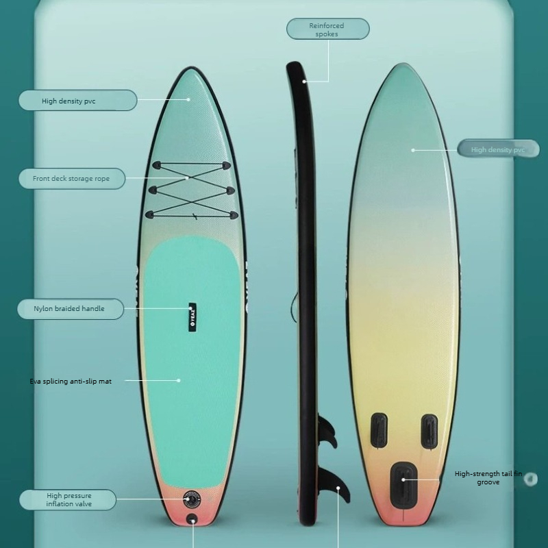 Fishing Kayak Inflatable - แพดเดิลบอร์ดไฟฟ้าแบบเป่าลม SUP เรือคายัค เรือตกปลา เซิร์ฟบอร์ดสำหรับผู้ใหญ่ อุปกรณ์กีฬาทางน้ำ