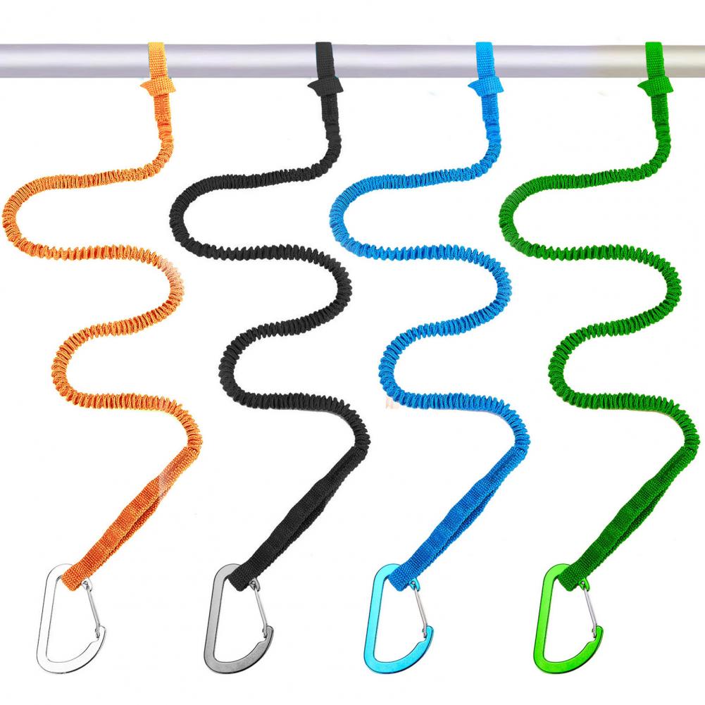 Fishing Kayak Paddle Leash - สายจูงไม้พายเรือคายัคพร้อมตะขอเพื่อความปลอดภัยเชือกสายรัดบันจี้ยืดหยุ่นเชือกผูกเรือคายัคสำหรับพายเรือตกปลาพายเรือแคนู1/2/4ชิ้น