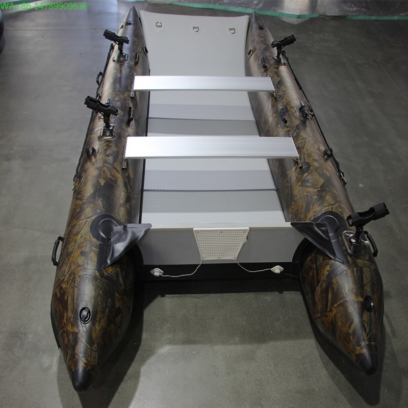 Fishing Kayak Inflatable - เรือยางคาตามารันความเร็วสูง ทำจาก PVC สำหรับตกปลา ล่องแก่ง และกิจกรรมกลางแจ้ง
