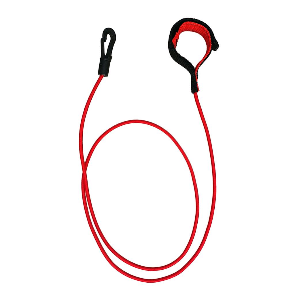 Fishing Kayak Paddle Leash - เชือกยืดหยุ่นสำหรับพายเรือคายัค ที่ยึดคันเบ็ดตกปลาแบบเบา อุปกรณ์ป้องกันทางทะเลสำหรับกระดานพายเรือคายัค