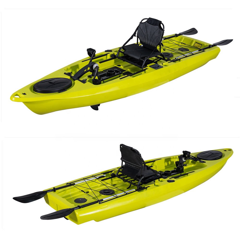 Fishing Kayak Pedal Drive - เรือตกปลาที่ดีที่สุด 2024 ใหม่ที่มีประสบการณ์ 10.8ft Rotomolding เหยียบไดรฟ์ปลาพลาสติก