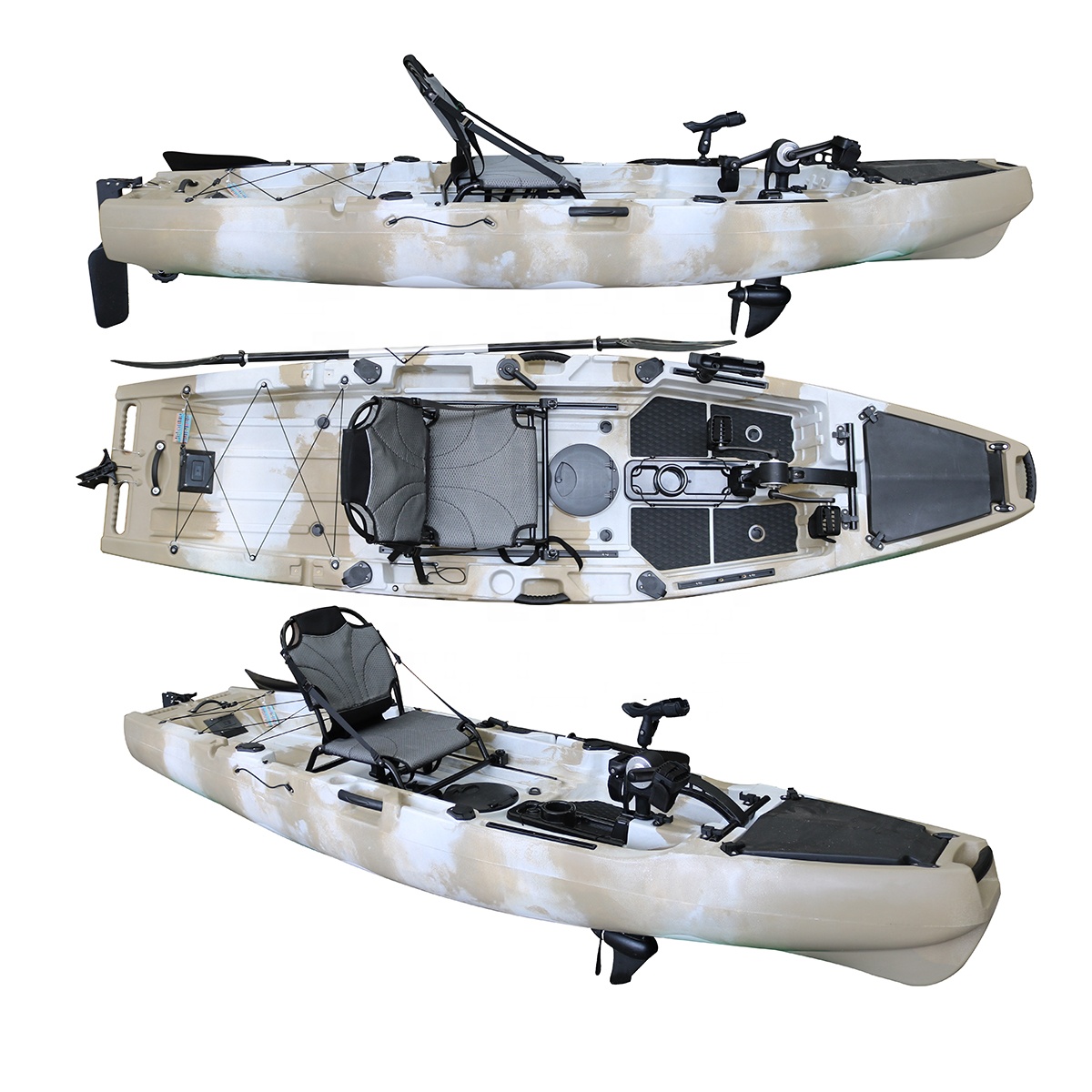 Fishing Kayak Seat - เรือคายัคตกปลาแบบมีแป้นเหยียบ Viking 10.5 ฟุต สำหรับนั่งคนเดียว วัสดุ