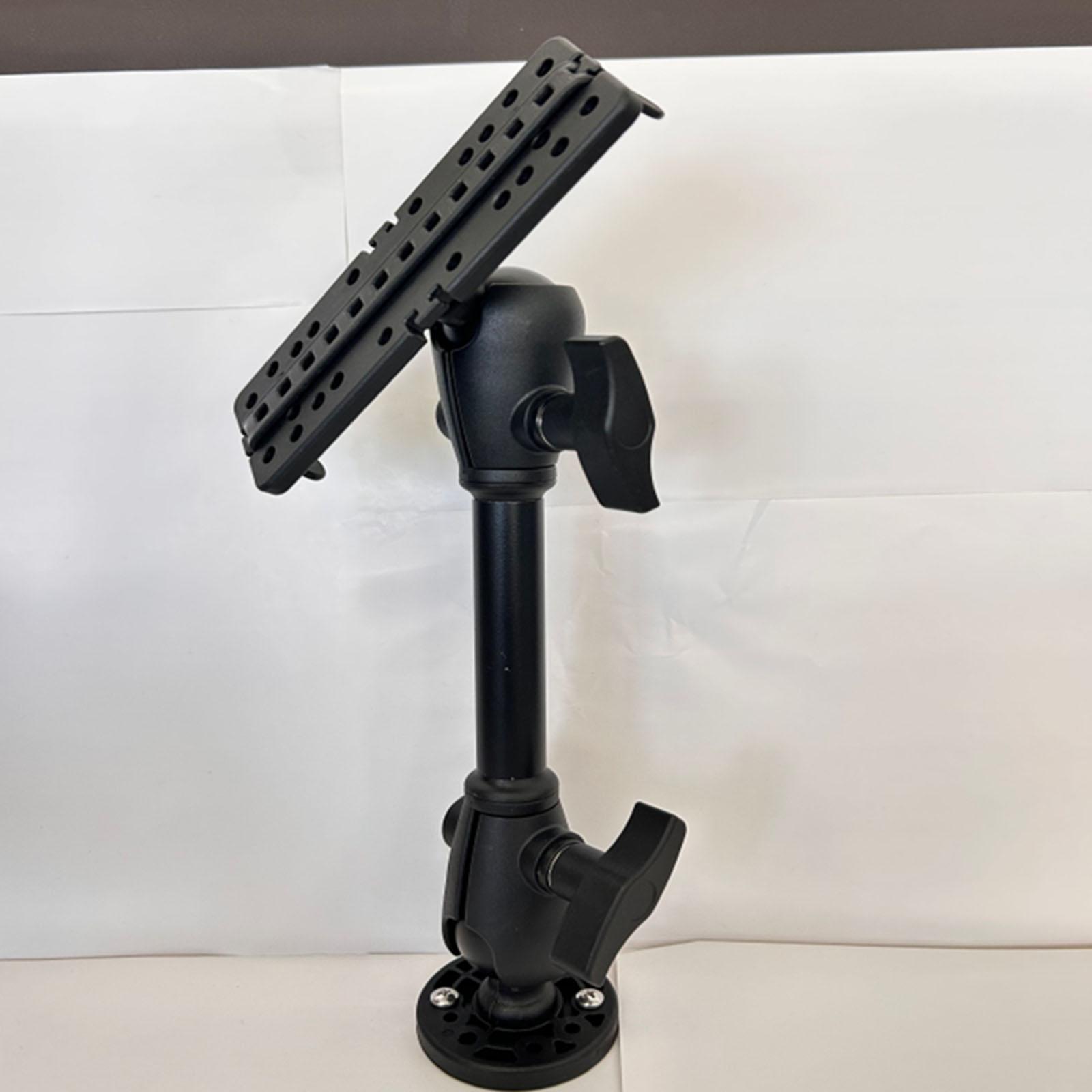 Fishing Kayak Fish Finder Mount - ฐานยึดเครื่องหาปลาแบบปรับได้ พร้อมแผ่นเจาะรูสำเร็จรูป ติดตั้งง่ายสำหรับอุปกรณ์อิเล็กทรอนิกส์สำหรับตกปลาแบบพายเรือคายัค