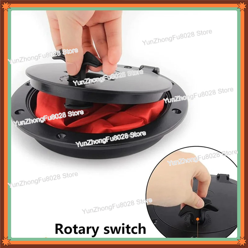 Fishing Kayak Storage Bag - ชุดแผ่นปิดฝากระโปรงเรือขนาด 6 นิ้ว พร้อมกระเป๋าเก็บของ สำหรับเรือตกปลา สีดำ