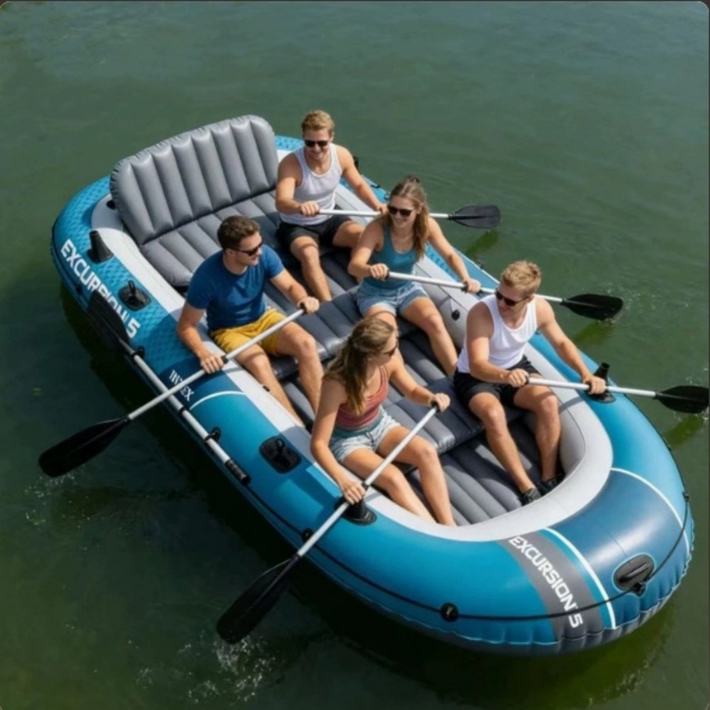 Fishing Kayak Inflatable - เรือคายัคแบบหนาสำหรับ 2 คน 4 คน, เรือยางสำหรับกิจกรรมกลางแจ้ง,
