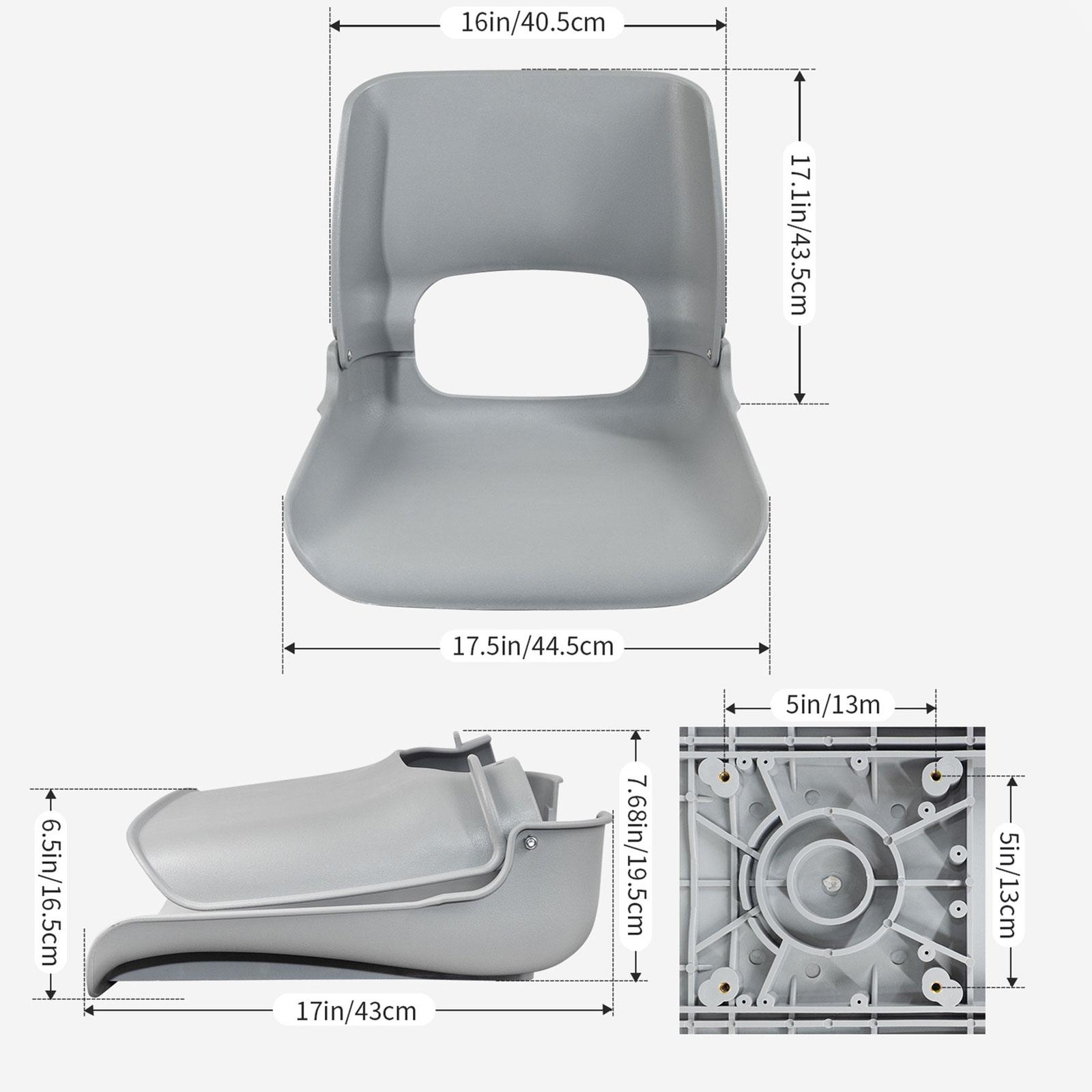 Fishing Kayak Seat - ที่นั่งเรือ เก้าอี้พับได้ พนักพิงสูง วัสดุ PP ติดตั้งง่าย