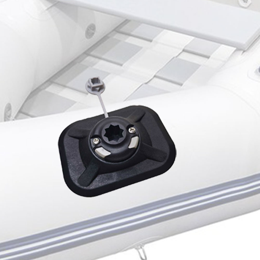 Fishing Kayak Fish Finder Mount - ที่ยึดคันเบ็ดตกปลาสำหรับเรือยาง PVC ที่ยึดอุปกรณ์อิเล็กทรอนิกส์สำหรับเรือคายัค กระดานโต้คลื่น ที่ยึดเครื่องหาปลา GPS