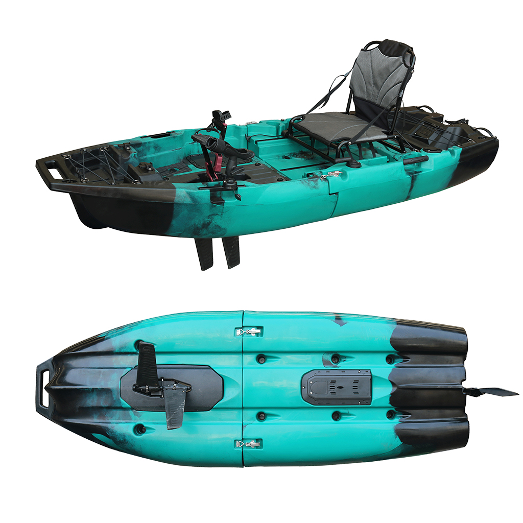 เรือคายัคแบบนั่งบน HDPE ขนาด 8 - Fishing Kayak Sit On Top บทวิจารณ์และราคา
