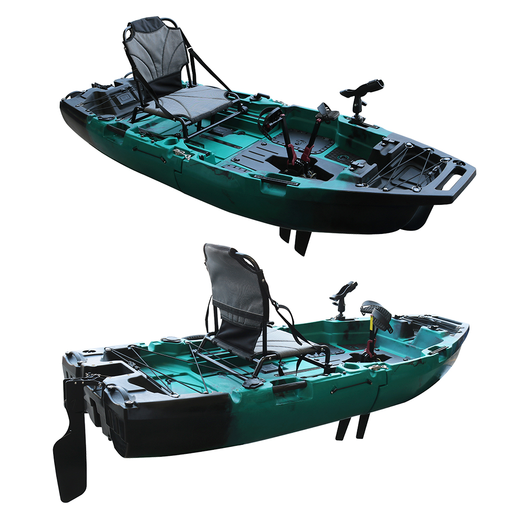 เรือคายัคแบบนั่งบน HDPE ขนาด 8 - Fishing Kayak Sit On Top บทวิจารณ์และราคา