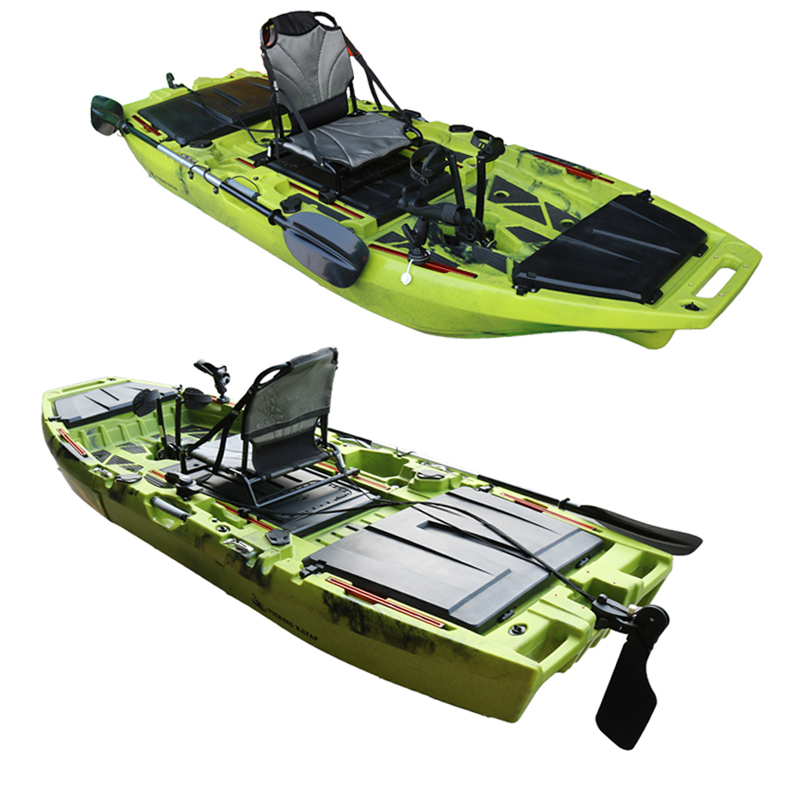 เรือคายัคแบบถอดประกอบได้ ขับเค - Fishing Kayak Pedal Drive บทวิจารณ์และราคา