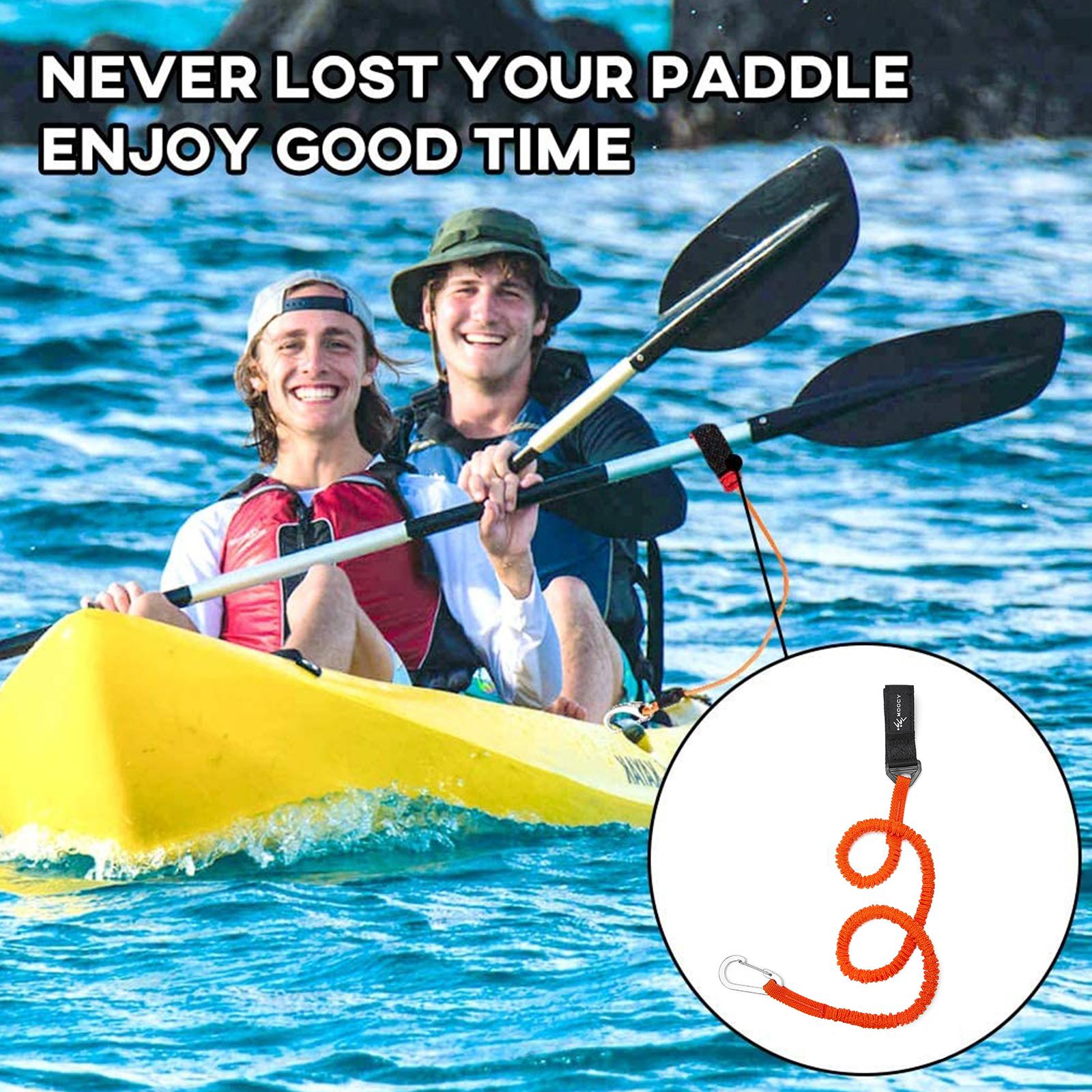 สายรัดไม้พายเรือคายัคแบบยืดหยุ - Fishing Kayak Paddle Leash บทวิจารณ์และราคา