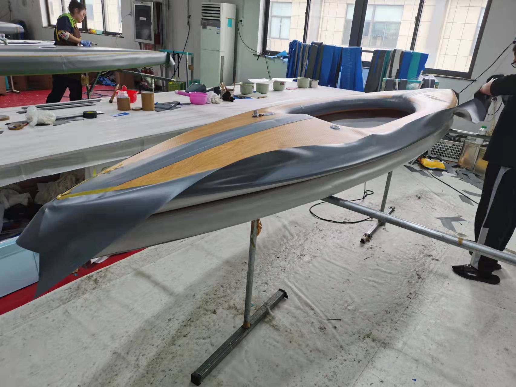เรือคายัคตกปลาแบบเป่าลม 2 ที่น - Fishing Kayak Sit In บทวิจารณ์และราคา