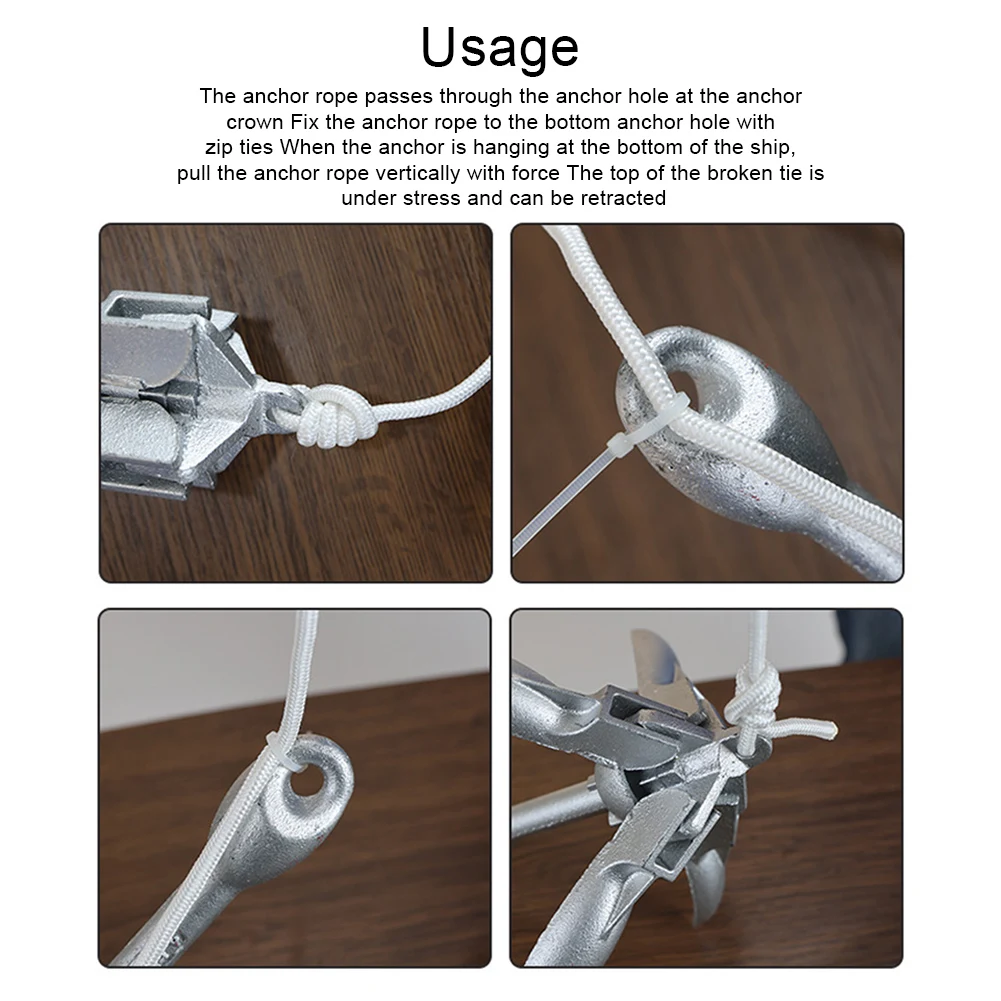 0.7KG 1.5KG สแตนเลสพับประมง An - Fishing Kayak Anchor บทวิจารณ์และราคา