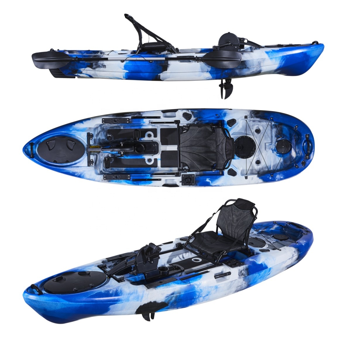 เรือคายัคตกปลาแบบคลาสสิก 10FT  - Fishing Kayak Pedal Drive บทวิจารณ์และราคา