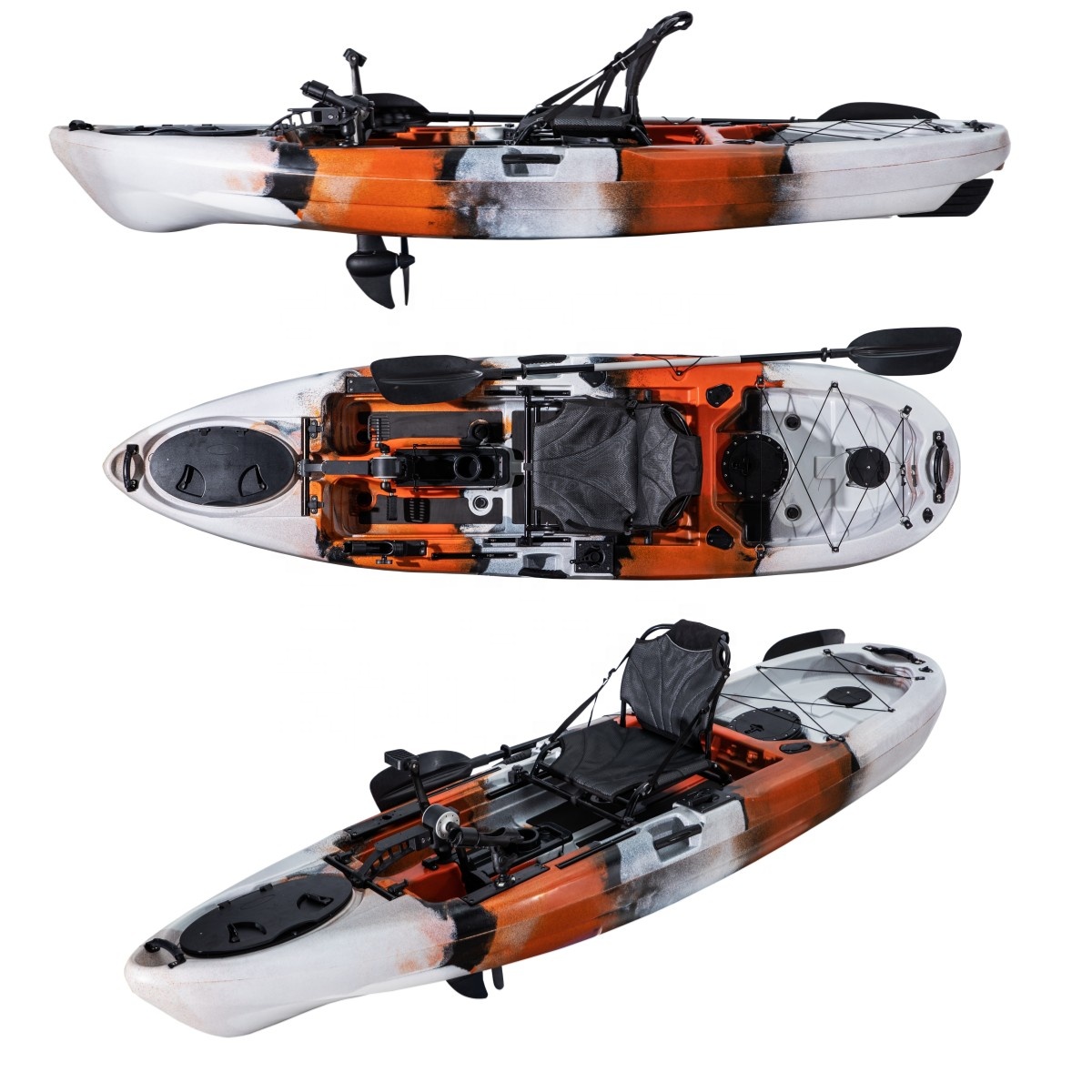 เรือคายัคตกปลาแบบคลาสสิก 10FT  - Fishing Kayak Pedal Drive บทวิจารณ์และราคา