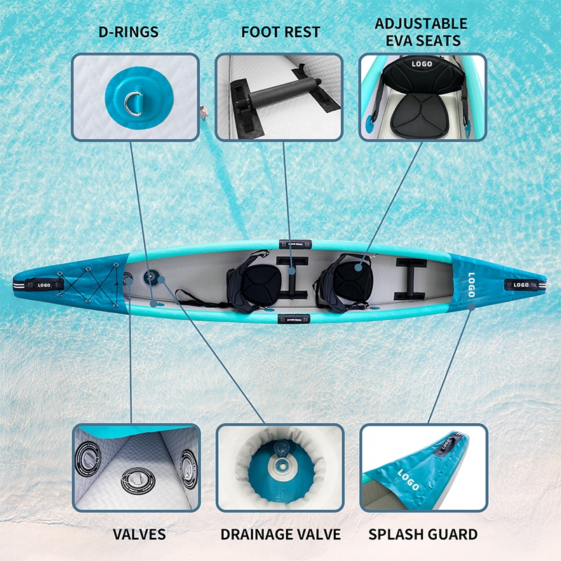เรือคายัคแบบพองลม Drop Stitch  - Fishing Kayak Sit In บทวิจารณ์และราคา