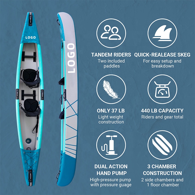 เรือคายัคแบบพองลม Drop Stitch  - Fishing Kayak Sit In บทวิจารณ์และราคา