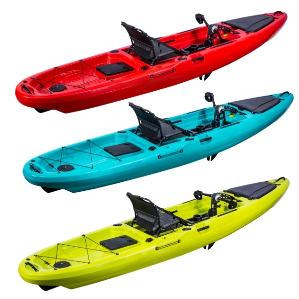 เรือคายัคตกปลาแบบใช้เท้าเหยียบ - Fishing Kayak Pedal Drive บทวิจารณ์และราคา