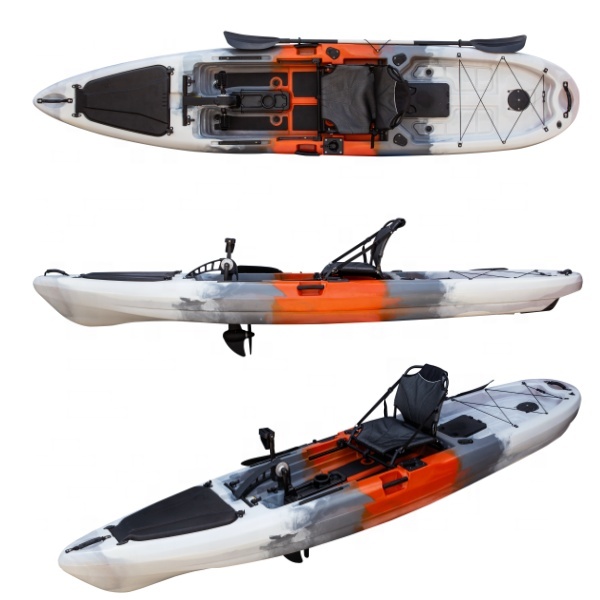 เรือคายัคตกปลาแบบใช้เท้าเหยียบ - Fishing Kayak Pedal Drive บทวิจารณ์และราคา