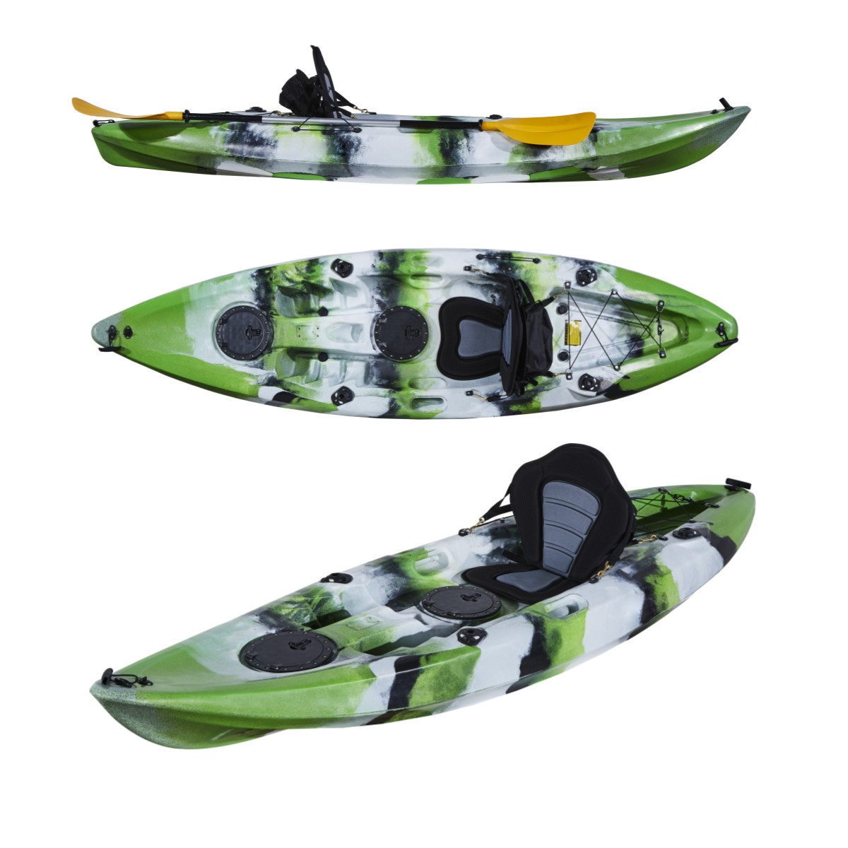 ผลิตในประเทศจีนเรือคายัคตกปลาค - Fishing Kayak Sit On Top บทวิจารณ์และราคา
