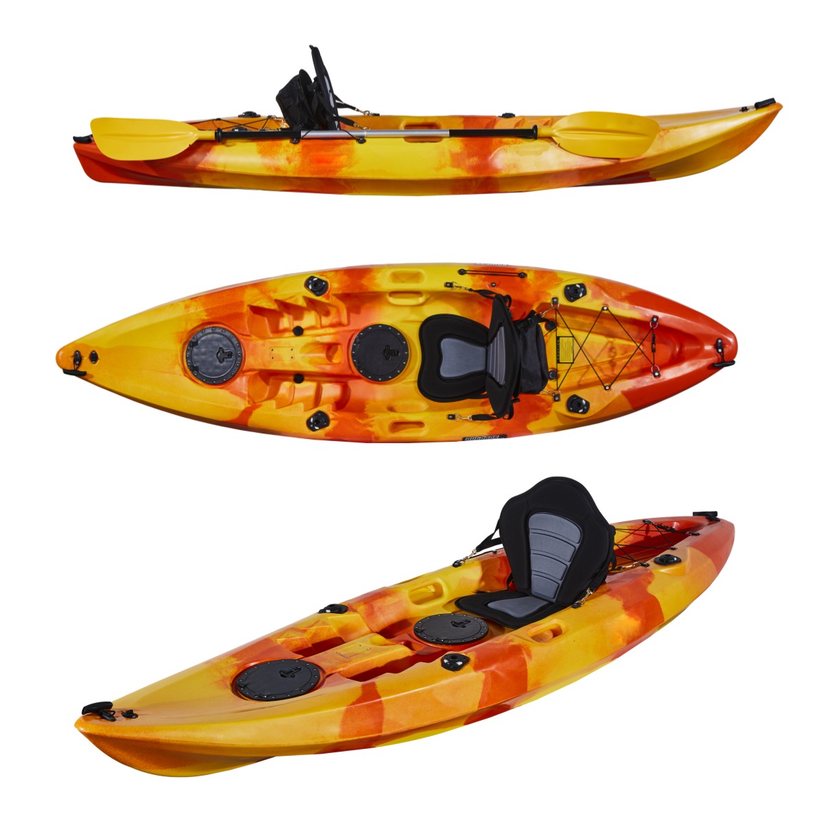 ผลิตในประเทศจีนเรือคายัคตกปลาค - Fishing Kayak Sit On Top บทวิจารณ์และราคา