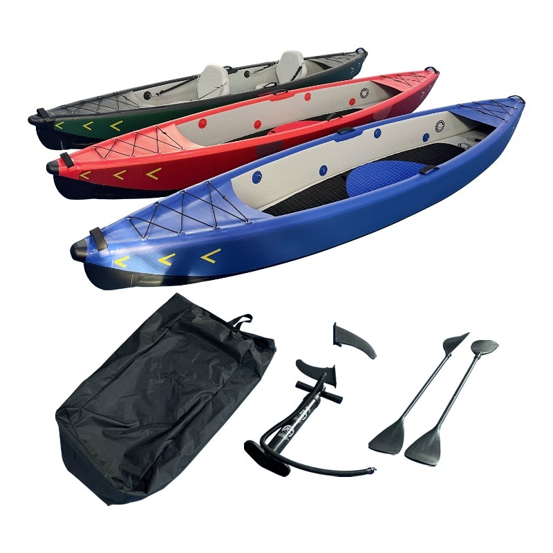 เรือคายัคพองลมแบบพกพา ดีไซน์ให - Fishing Kayak Inflatable บทวิจารณ์และราคา