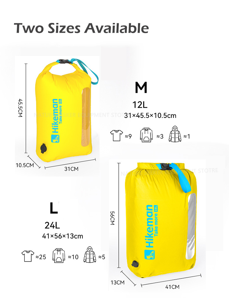 ถุงสูญญากาศ HIKEMAN พร้อมวาล์ว - Fishing Kayak Storage Bag บทวิจารณ์และราคา