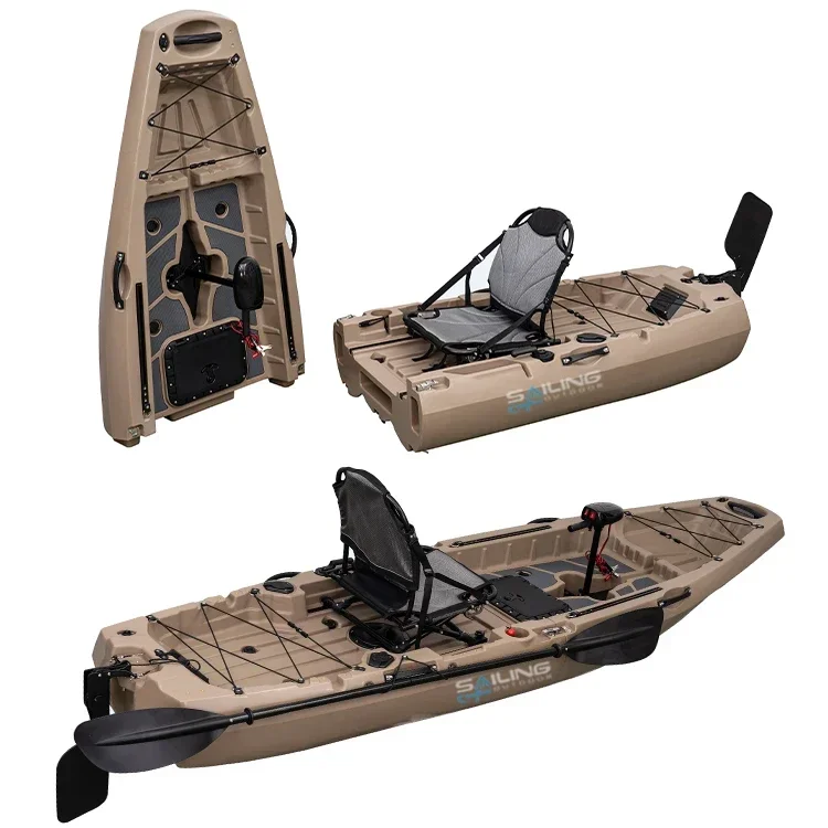 เรือพลาสติกพับได้ 9.5 ฟุต สำหร - Fishing Kayak Pedal Drive บทวิจารณ์และราคา