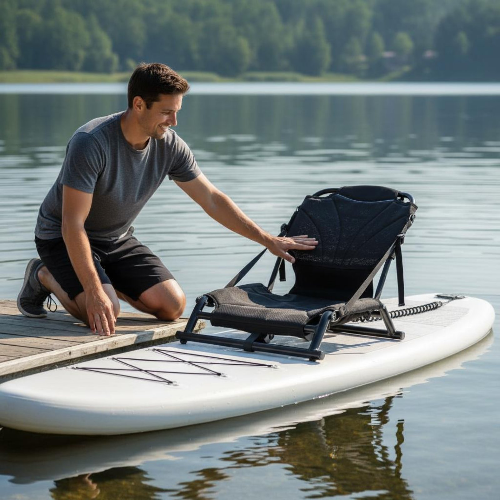เบาะพิงหลังเรือคายัค ตาข่ายระบ - Fishing Kayak Seat บทวิจารณ์และราคา