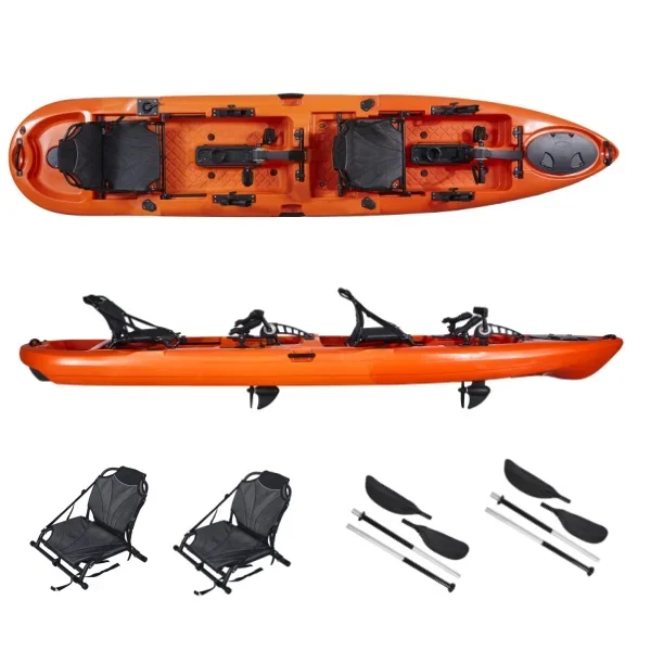 เรือคายัคคู่ 2 ที่นั่งเรือคายั - Fishing Kayak Pedal Drive บทวิจารณ์และราคา