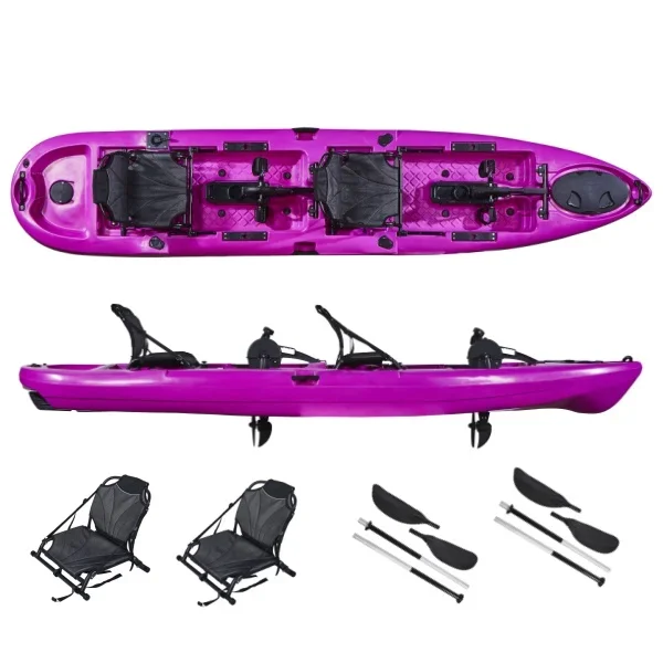 เรือคายัคคู่ 2 ที่นั่งเรือคายั - Fishing Kayak Pedal Drive บทวิจารณ์และราคา