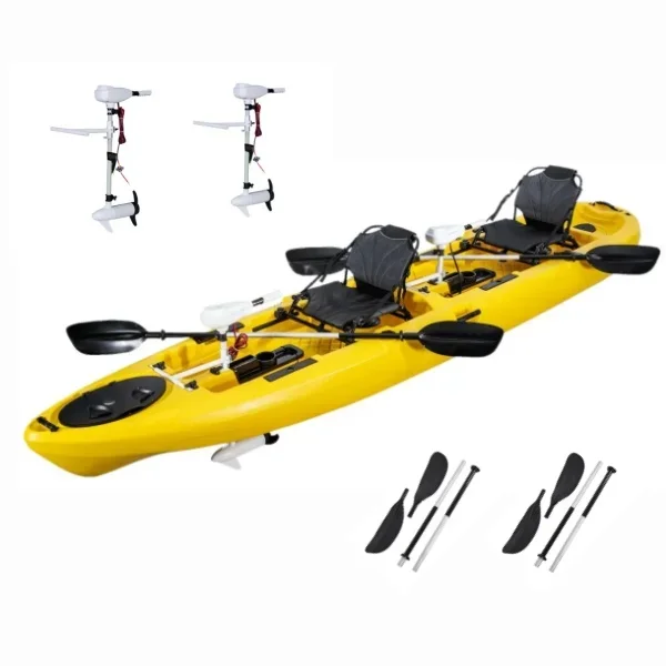 เรือคายัคคู่ 2 ที่นั่งเรือคายั - Fishing Kayak Pedal Drive บทวิจารณ์และราคา