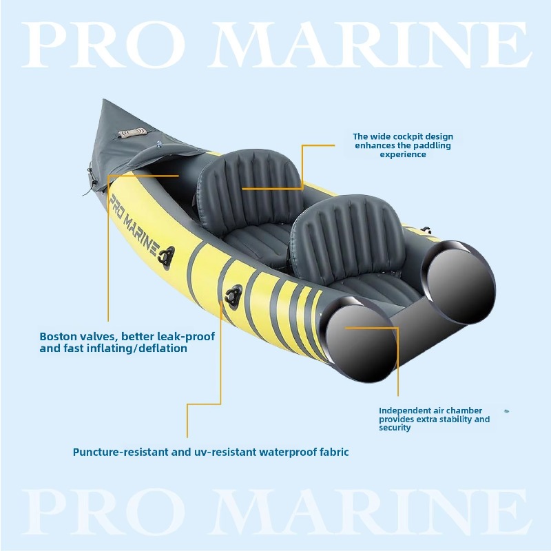 เรือยางอเนกประสงค์สำหรับเรือเร - Fishing Kayak Inflatable บทวิจารณ์และราคา