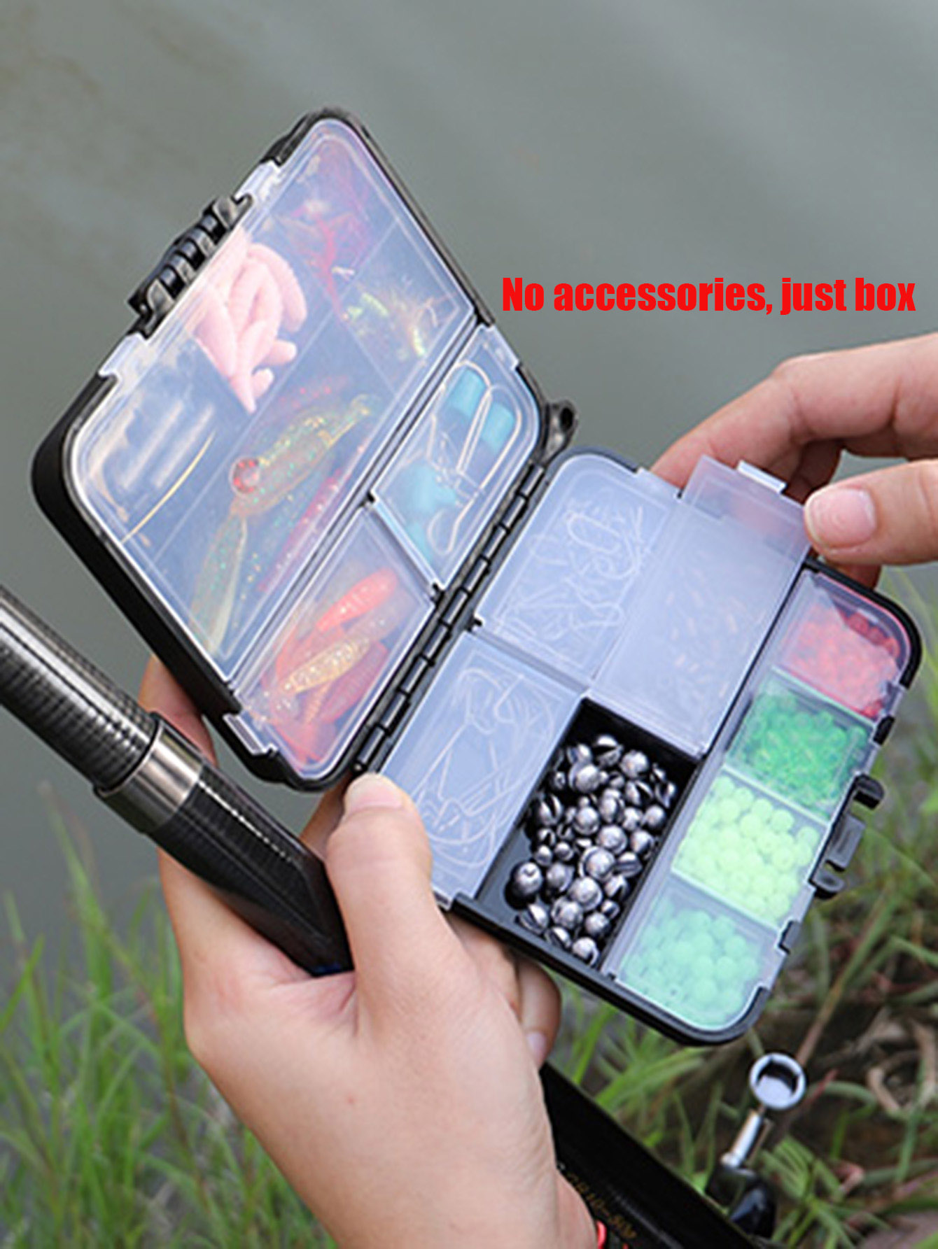 ขนาดเล็กTackle Box Organizer M - Fishing Kayak Crate บทวิจารณ์และราคา