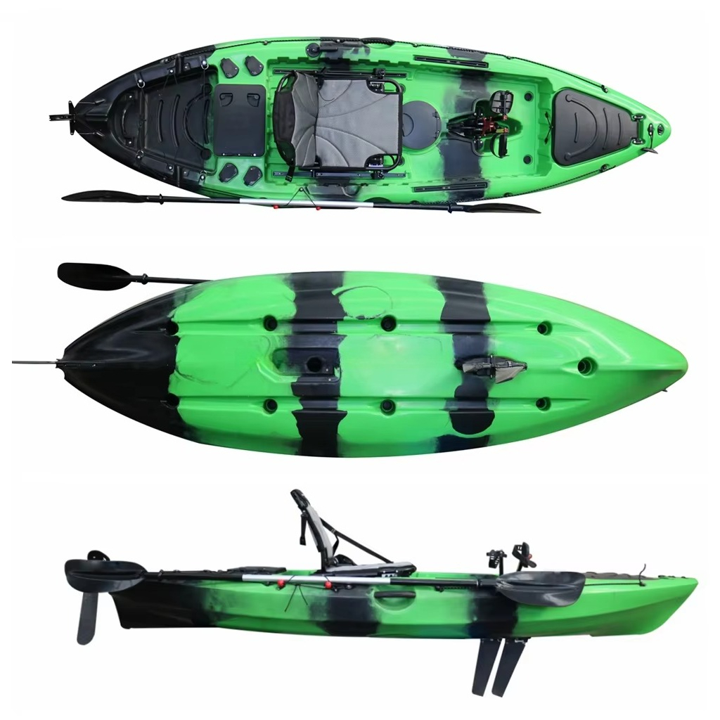 เรือคายัคพลาสติกแบบใหม่ พร้อมร - Fishing Kayak Pedal Drive บทวิจารณ์และราคา