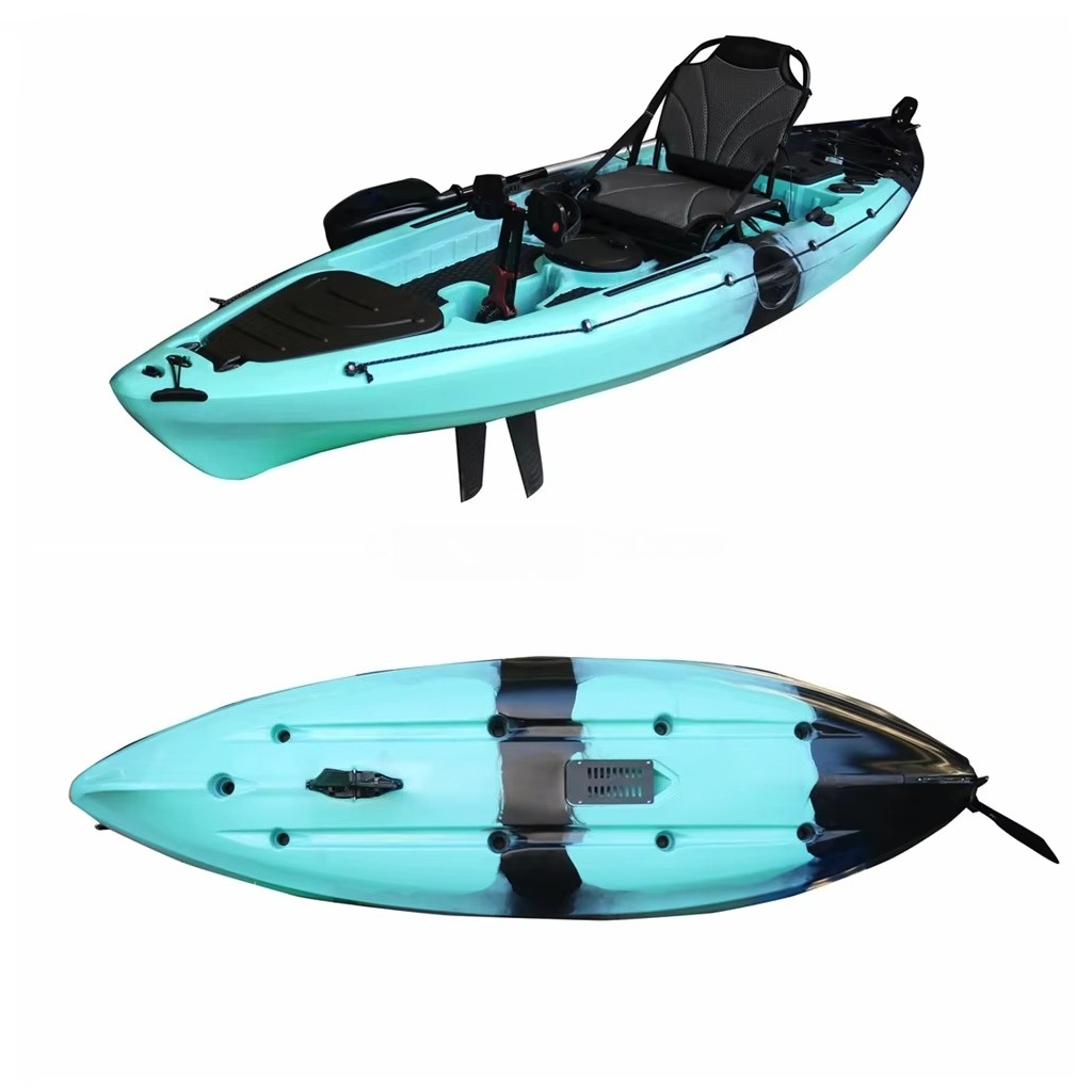 เรือคายัคพลาสติกแบบใหม่ พร้อมร - Fishing Kayak Pedal Drive บทวิจารณ์และราคา