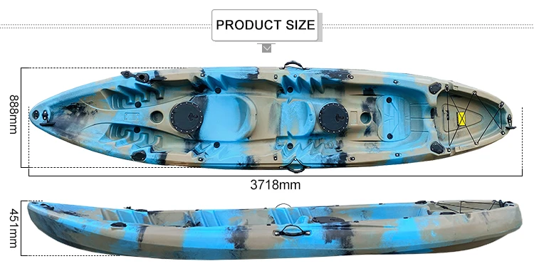 เรือคายัคแบบโรโตโมลด์ รุ่น 202 - Fishing Kayak Sit On Top บทวิจารณ์และราคา
